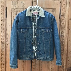 Quilt lined denim jacket S